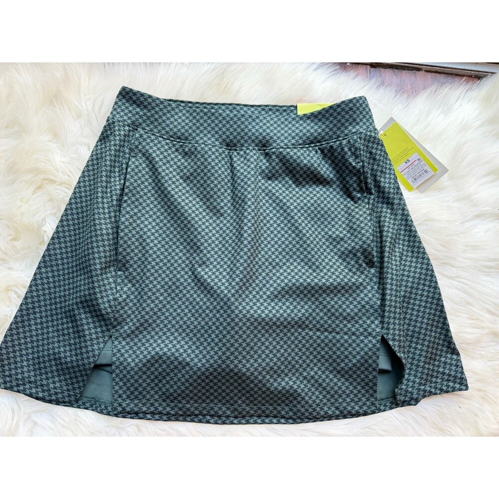 All in Motion High Rise Slim Fit Skort Built-In Shorts Houndstooth XS